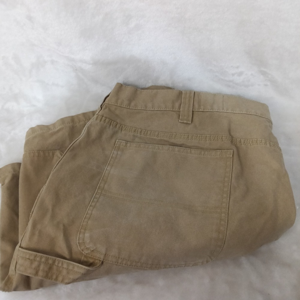 Red Head Brand Co Mens Tan Khaki Cotton Canvas Cargo Shorts Size 46 Work Wear